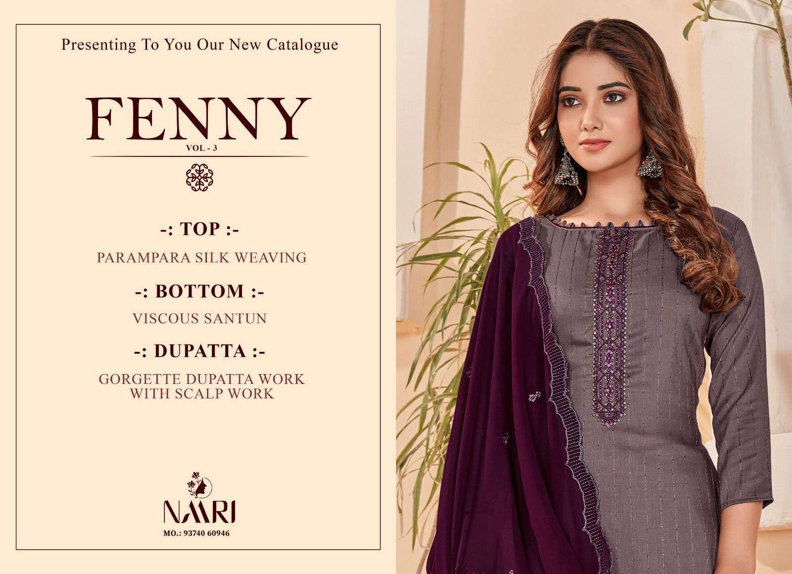 Fenny Vol-3 By Naari 7201 To 7204 Series Beautiful Suits Colorful Stylish Fancy Casual Wear & Ethnic Wear Parampara Silk Dresses At Wholesale Price