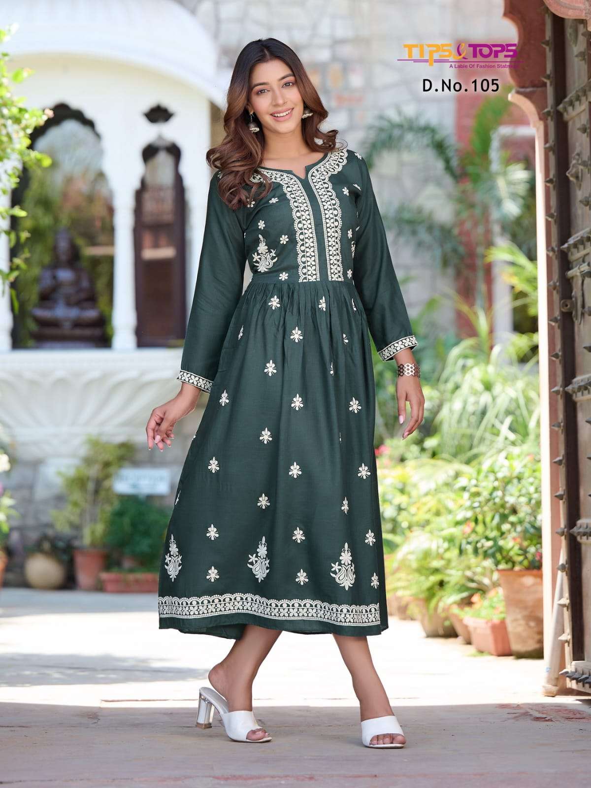 Lakhnavi By Tips And Tops 101 To 106 Series Designer Stylish Fancy Colorful Beautiful Party Wear & Ethnic Wear Collection Rayon Slub Kurtis At Wholesale Price
