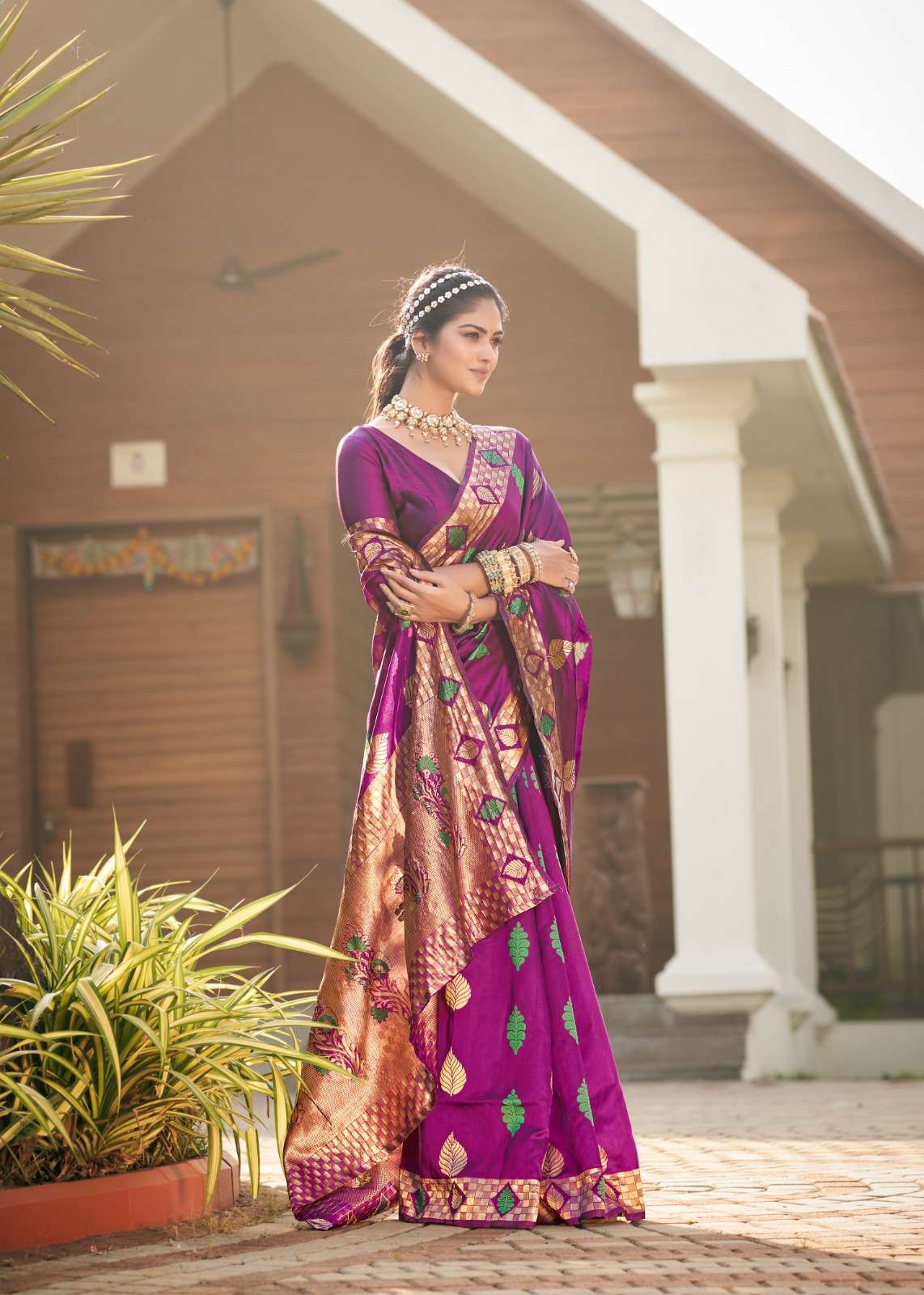 Saga By The Fabrica 17001 To 17006 Series Indian Traditional Wear Collection Beautiful Stylish Fancy Colorful Party Wear & Occasional Wear Silk Jacquard Sarees At Wholesale Price