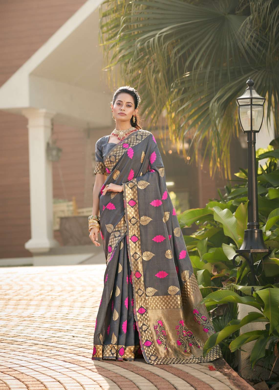 Saga By The Fabrica 17001 To 17006 Series Indian Traditional Wear Collection Beautiful Stylish Fancy Colorful Party Wear & Occasional Wear Silk Jacquard Sarees At Wholesale Price