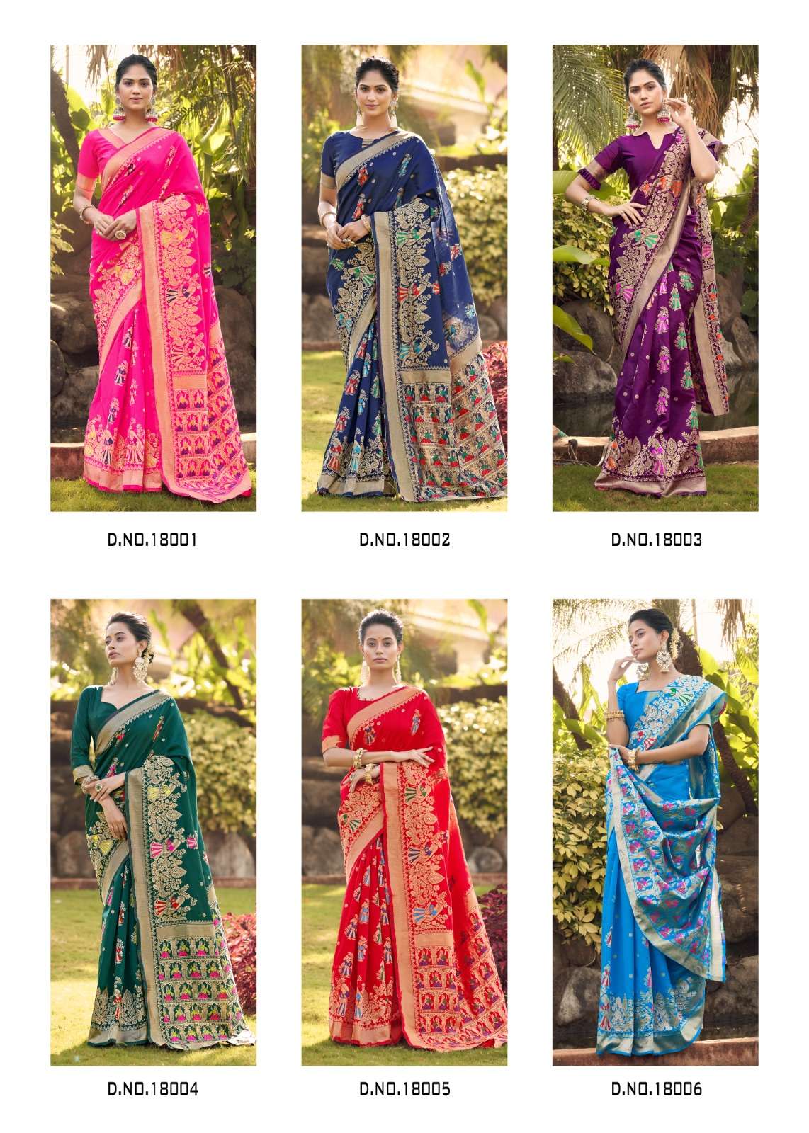 Selma By The Fabrica 18001 To 18006 Series Indian Traditional Wear Collection Beautiful Stylish Fancy Colorful Party Wear & Occasional Wear Handloom Silk Sarees At Wholesale Price