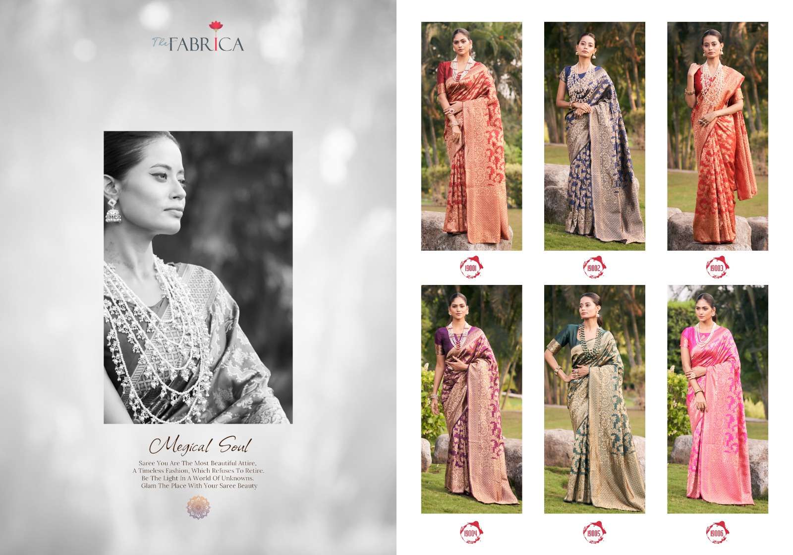Siya By The Fabrica 19001 To 19006 Series Indian Traditional Wear Collection Beautiful Stylish Fancy Colorful Party Wear & Occasional Wear Jacquard Silk Sarees At Wholesale Price