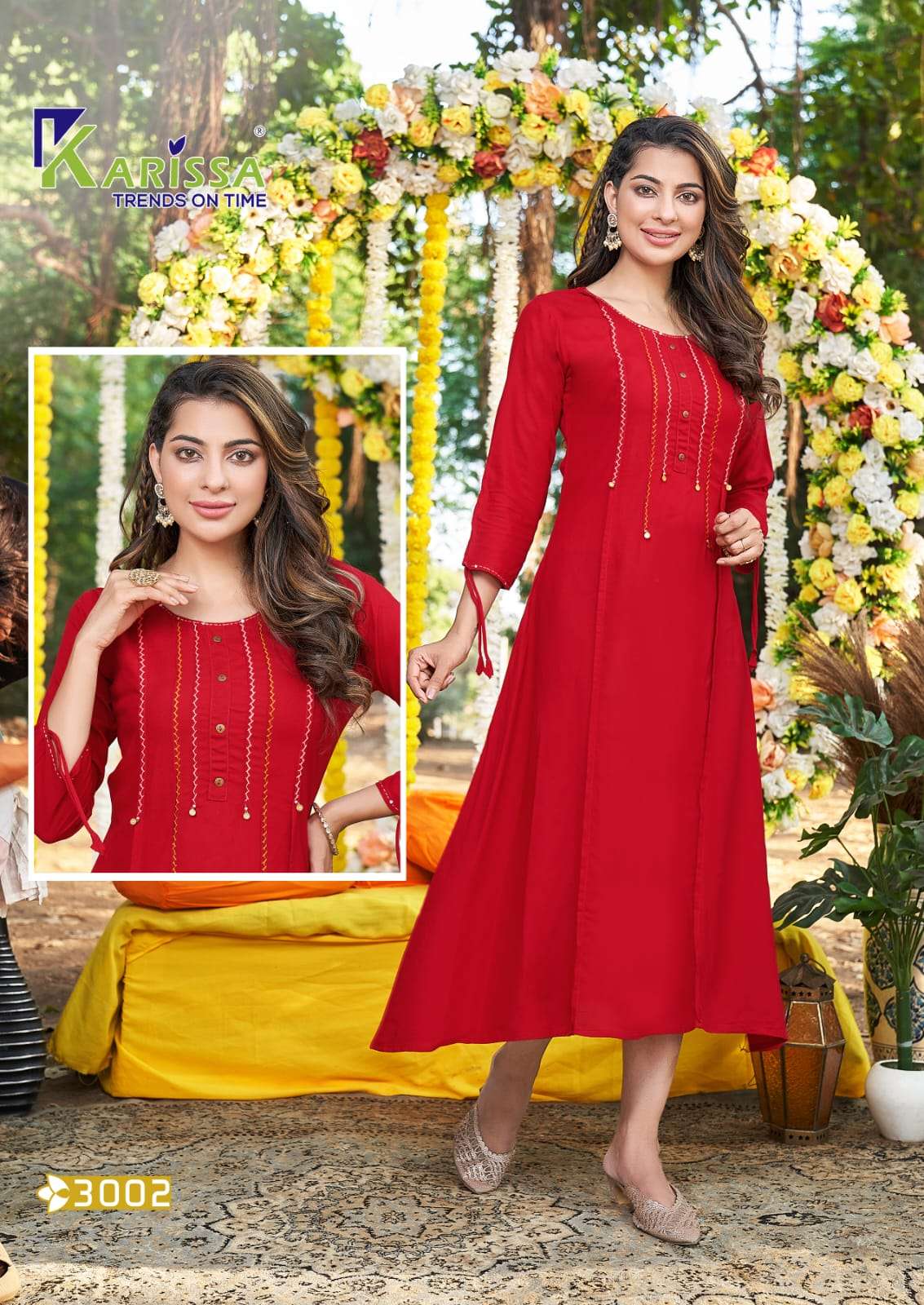 Muskan Vol-4 By Karissa 3001 To 3006 Series Designer Stylish Fancy Colorful Beautiful Party Wear & Ethnic Wear Collection Rayon With Work Kurtis At Wholesale Price