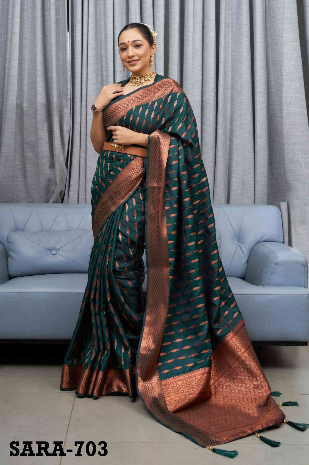 Sara By Fashion Lab 701 To 708 Series Indian Traditional Wear Collection Beautiful Stylish Fancy Colorful Party Wear & Occasional Wear Soft Silk Sarees At Wholesale Price