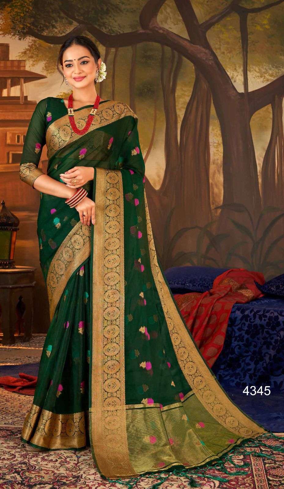 Imara By Nazneen 4342 To 4349 Series Indian Traditional Wear Collection Beautiful Stylish Fancy Colorful Party Wear & Occasional Wear Silk Sarees At Wholesale Price