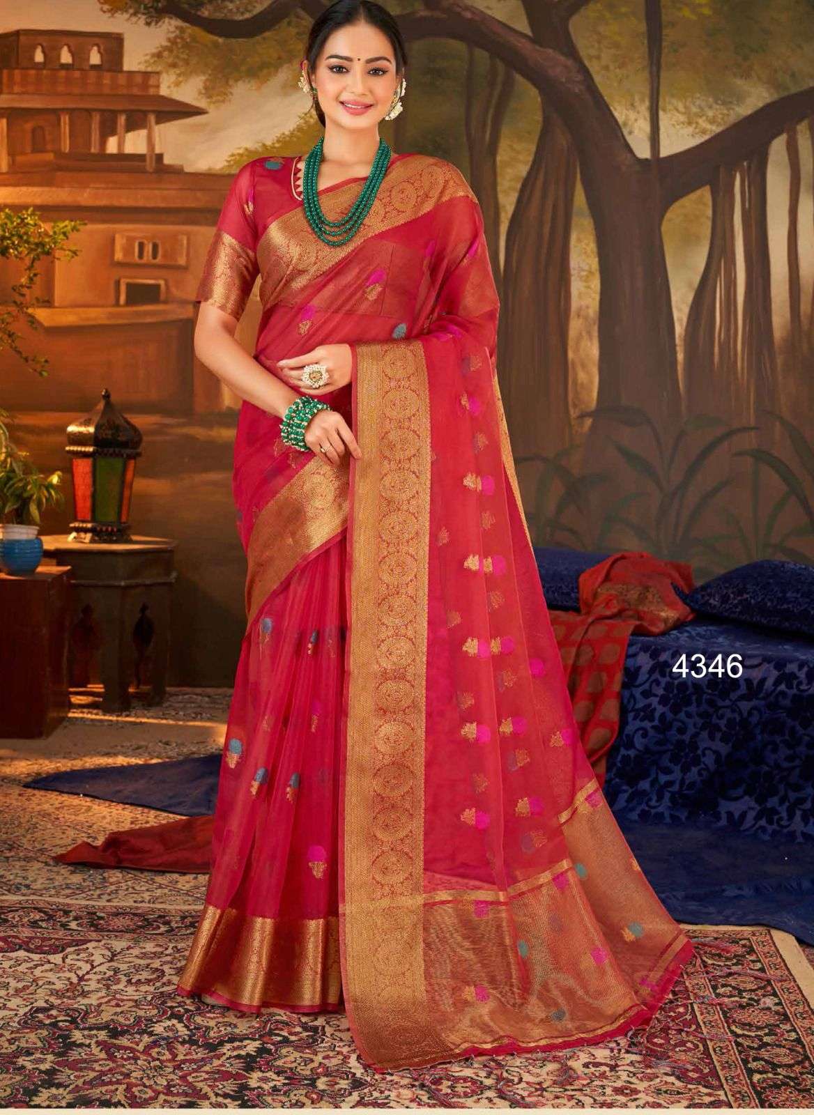 Imara By Nazneen 4342 To 4349 Series Indian Traditional Wear Collection Beautiful Stylish Fancy Colorful Party Wear & Occasional Wear Silk Sarees At Wholesale Price