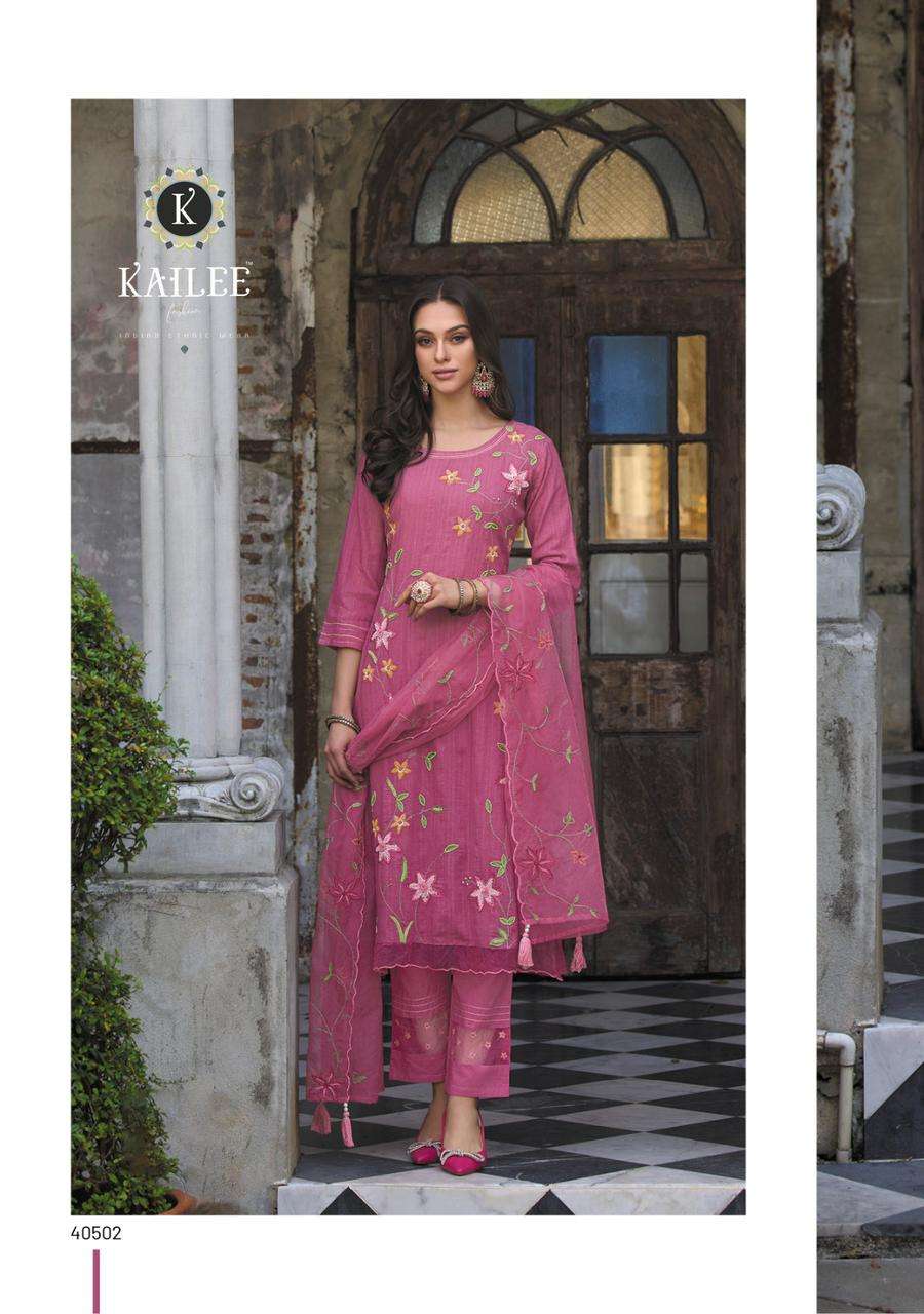 Dil-Kash By Kailee 40501 To 40506 Series Beautiful Festive Suits Colorful Stylish Fancy Casual Wear & Ethnic Wear Pure Cotton Dresses At Wholesale Price