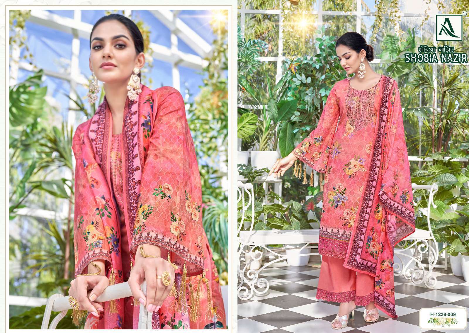 Shobia Nazir By Alok Suits 1236-001 To 1236-010 Series Beautiful Stylish Festive Suits Fancy Colorful Casual Wear & Ethnic Wear & Ready To Wear Pure Cambric Digital Print Dresses At Wholesale Price
