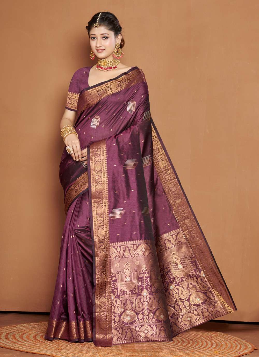 Piya Basanti By Bunawat 10085 To 10090 Series Indian Traditional Wear Collection Beautiful Stylish Fancy Colorful Party Wear & Occasional Wear Banarasi Silk Sarees At Wholesale Price