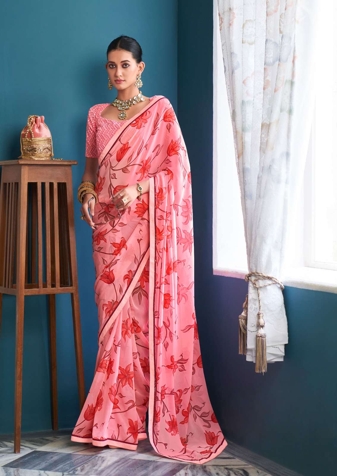 Jharokha By Stavan 101 To 108 Series Indian Traditional Wear Collection Beautiful Stylish Fancy Colorful Party Wear & Occasional Wear Weightless Sarees At Wholesale Price