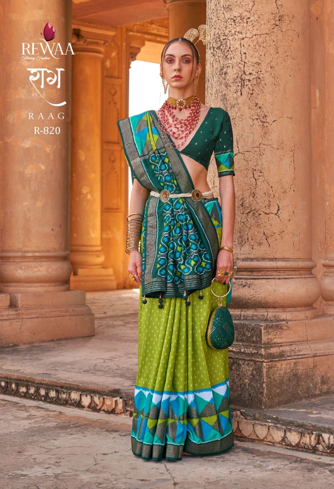 Raag By Rewaa 819 To 830 Series Indian Traditional Wear Collection Beautiful Stylish Fancy Colorful Party Wear & Occasional Wear Silk Sarees At Wholesale Price