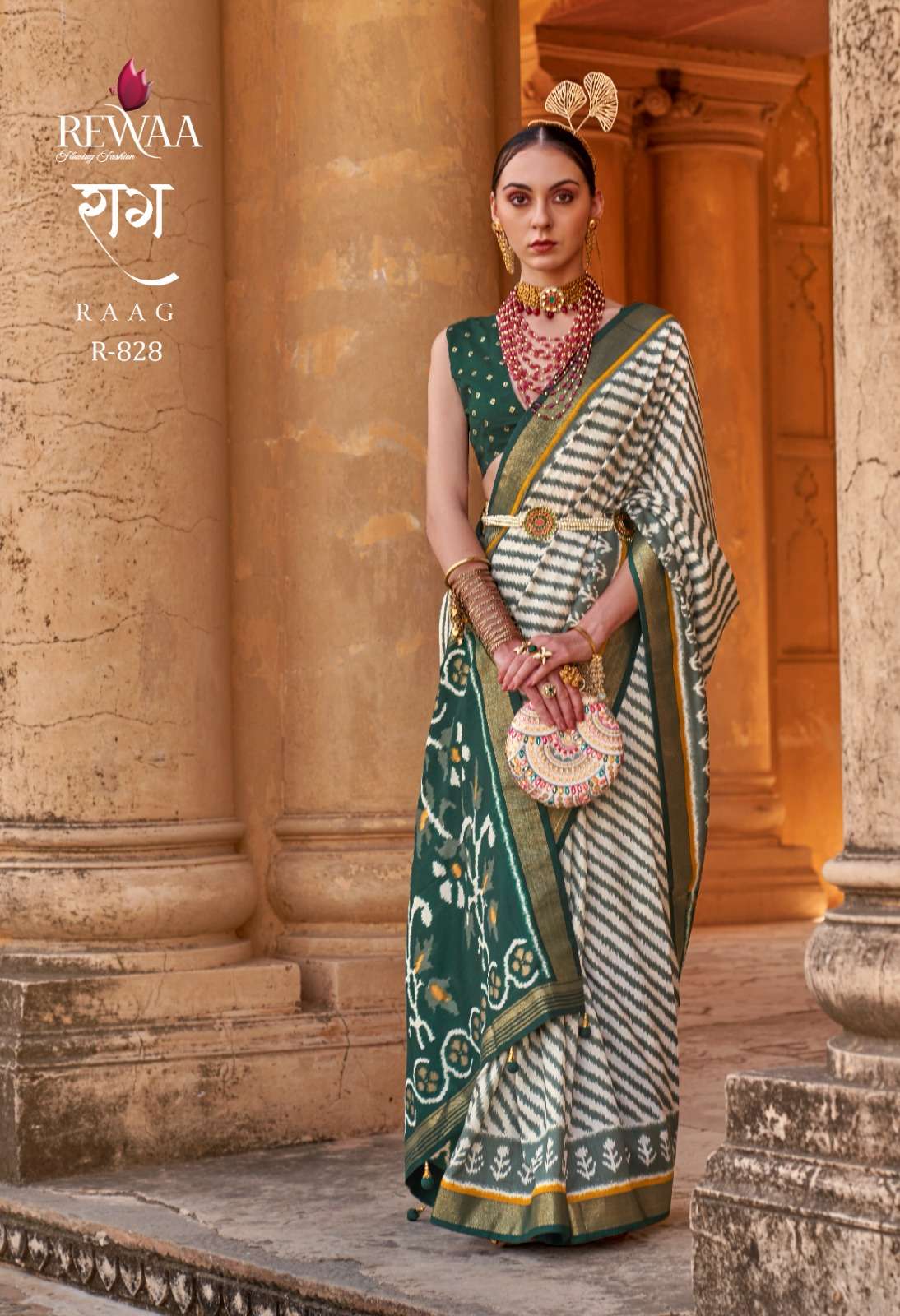 Raag By Rewaa 819 To 830 Series Indian Traditional Wear Collection Beautiful Stylish Fancy Colorful Party Wear & Occasional Wear Silk Sarees At Wholesale Price