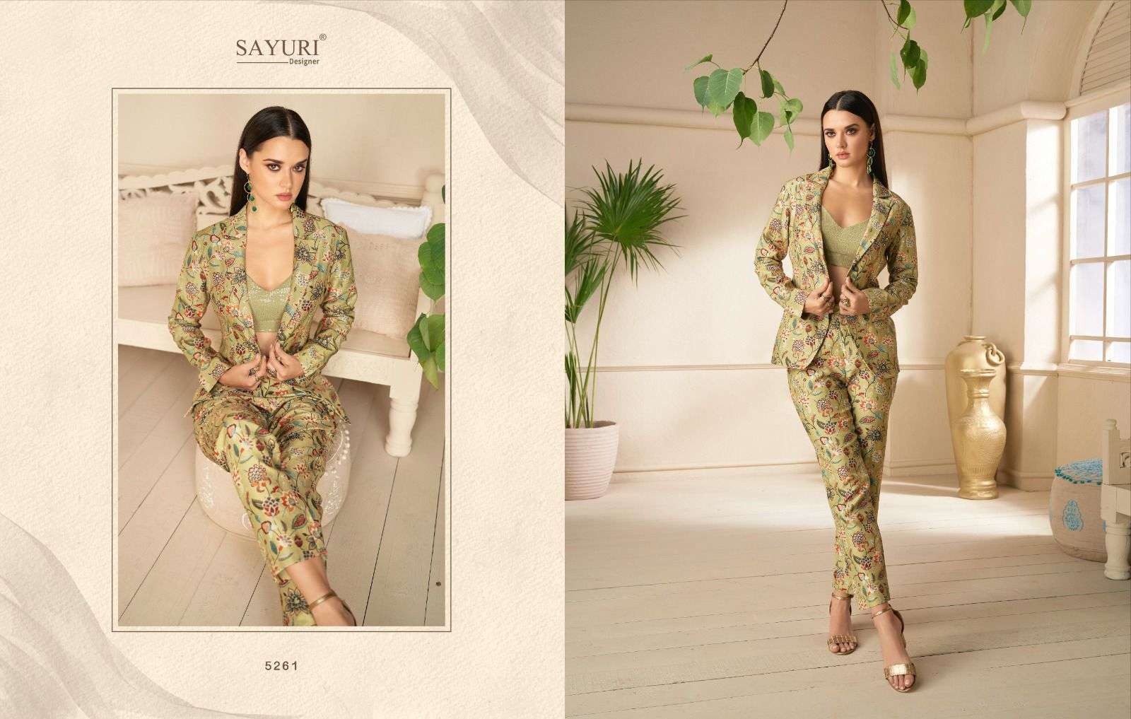 Spring Summer By Sayuri 5259 To 5261 Series Beautiful Stylish Fancy Colorful Casual Wear & Ethnic Wear Chinnon Print Tops At Wholesale Price