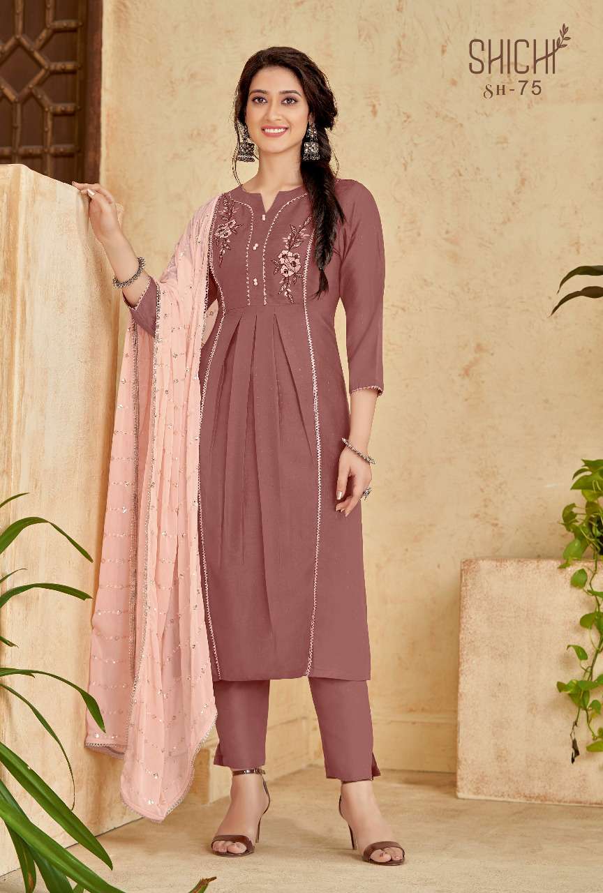 Fanaa By Shichi 73 To 78 Series Designer Suits Collection Beautiful Stylish Colorful Fancy Party Wear & Occasional Wear Chiffon Dresses At Wholesale Price