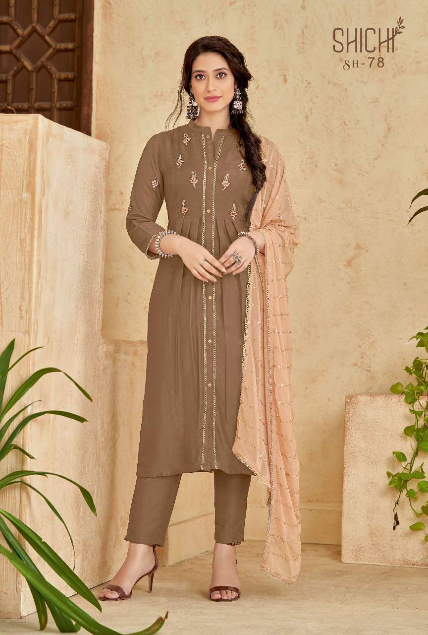 Fanaa By Shichi 73 To 78 Series Designer Suits Collection Beautiful Stylish Colorful Fancy Party Wear & Occasional Wear Chiffon Dresses At Wholesale Price