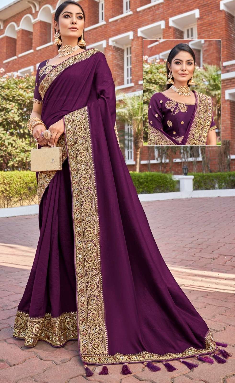 Graceful Vol-2 By Right Women 01 To 08 Series Indian Traditional Wear Collection Beautiful Stylish Fancy Colorful Party Wear & Occasional Wear Vichitra Silk Sarees At Wholesale Price