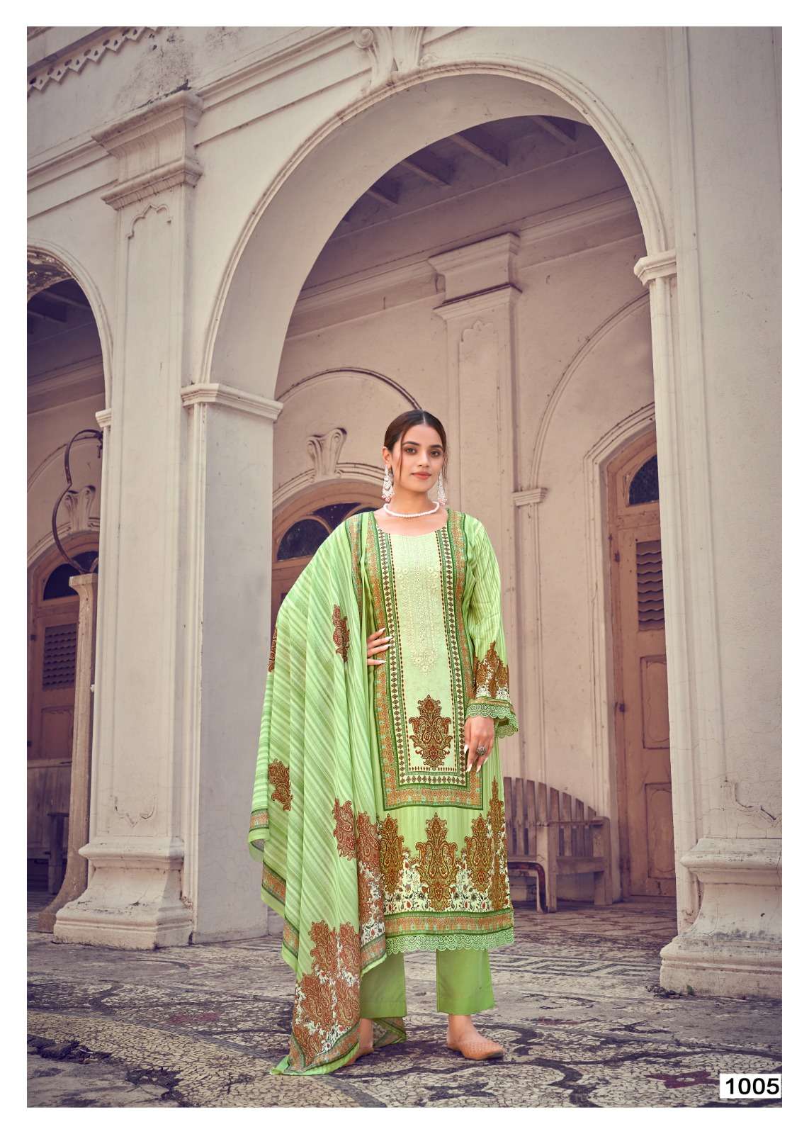 Aarzoo By Hermitage 1001 To 1006 Series Designer Festive Suits Beautiful Fancy Stylish Colorful Party Wear & Occasional Wear Pure Lawn Print With Embroidery Dresses At Wholesale Price