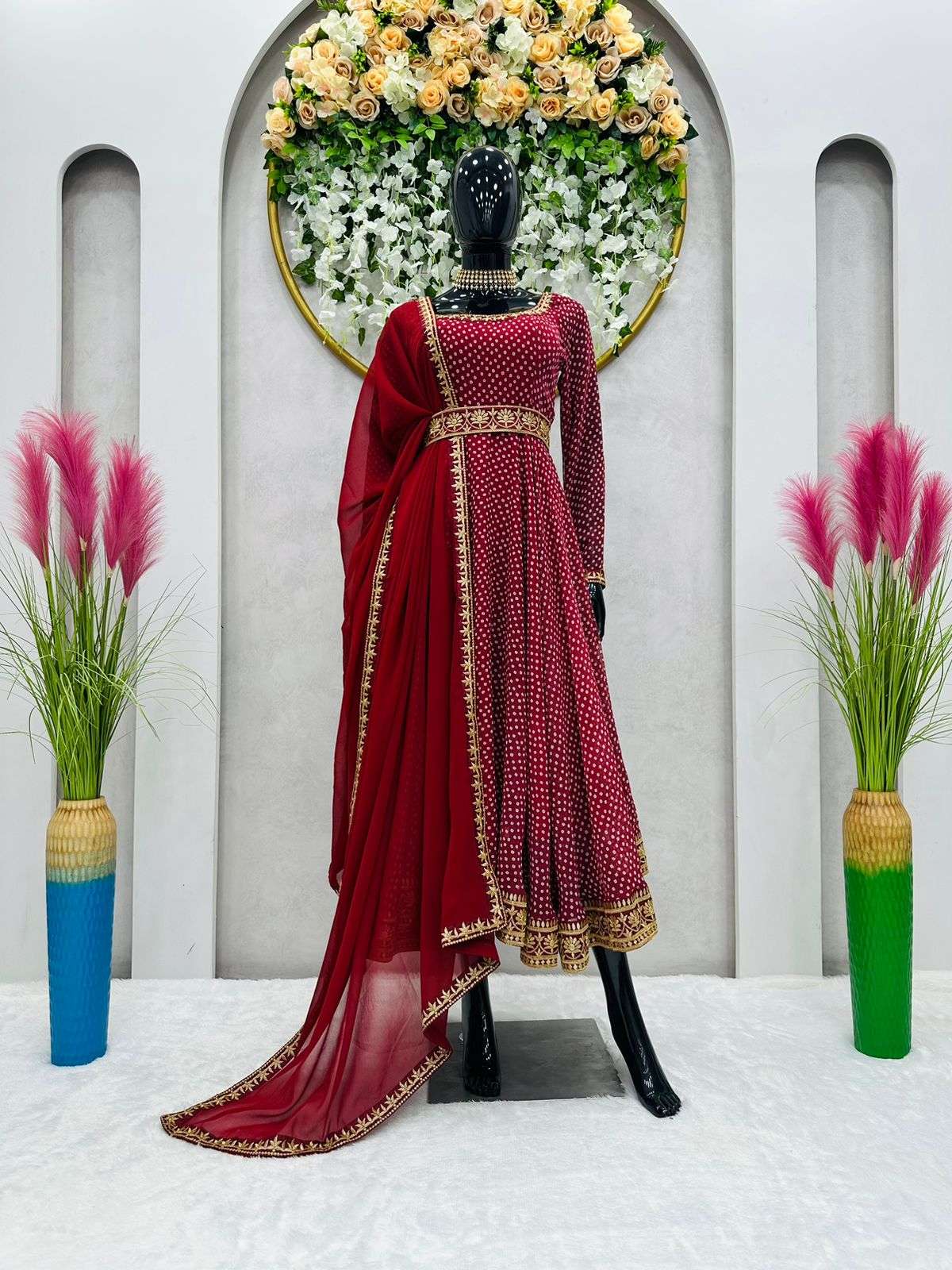 8054 By Fashid Wholesale Designer Anarkali Suits Beautiful Fancy Colorful Stylish Party Wear & Occasional Wear Faux Georgette Digital Print Dresses At Wholesale Price