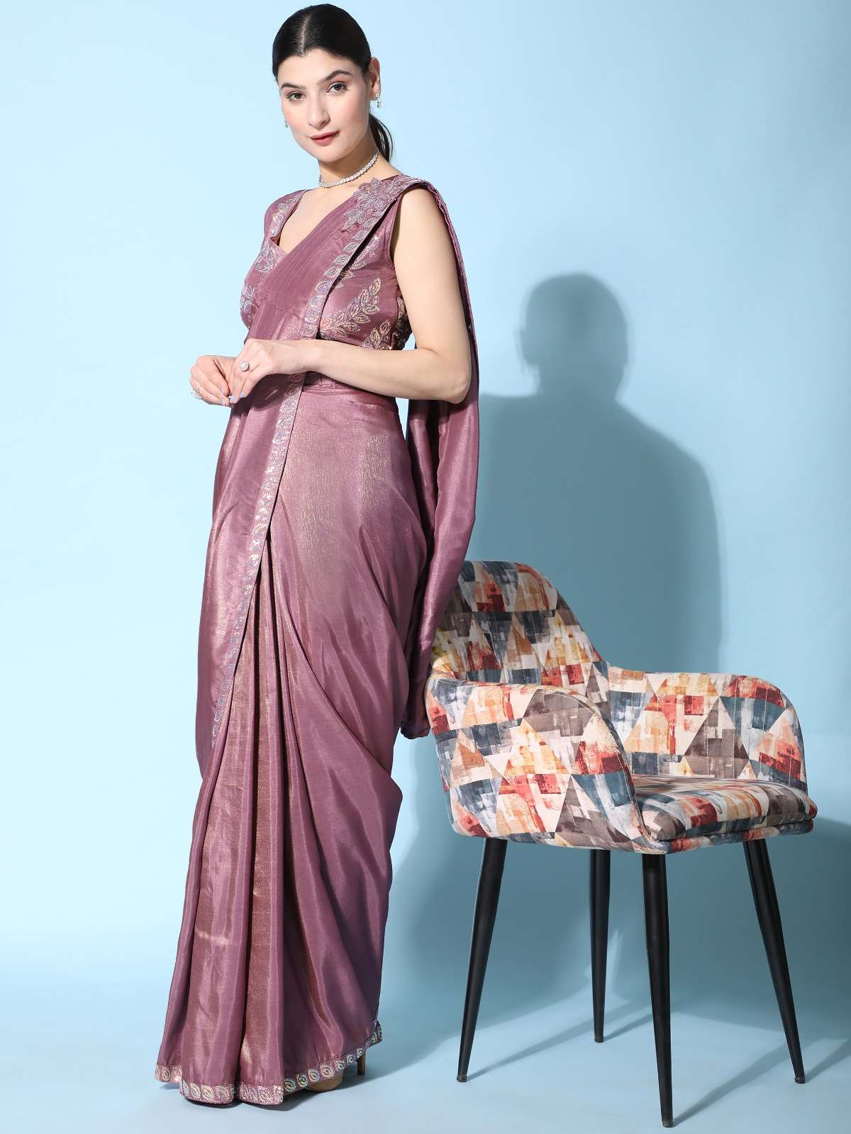 242 By Amoha Trendz 242-A To 242-C Series Indian Traditional Beautiful Stylish Designer Banarasi Silk Jacquard Embroidered Party Wear Satin Silk Sarees At Wholesale Price