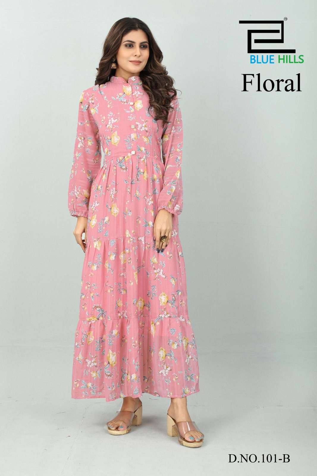 FLORAL BY BLUE HILLS 101-A TO 101-C SERIES BEAUTIFUL STYLISH FANCY COLORFUL  CASUAL WEAR