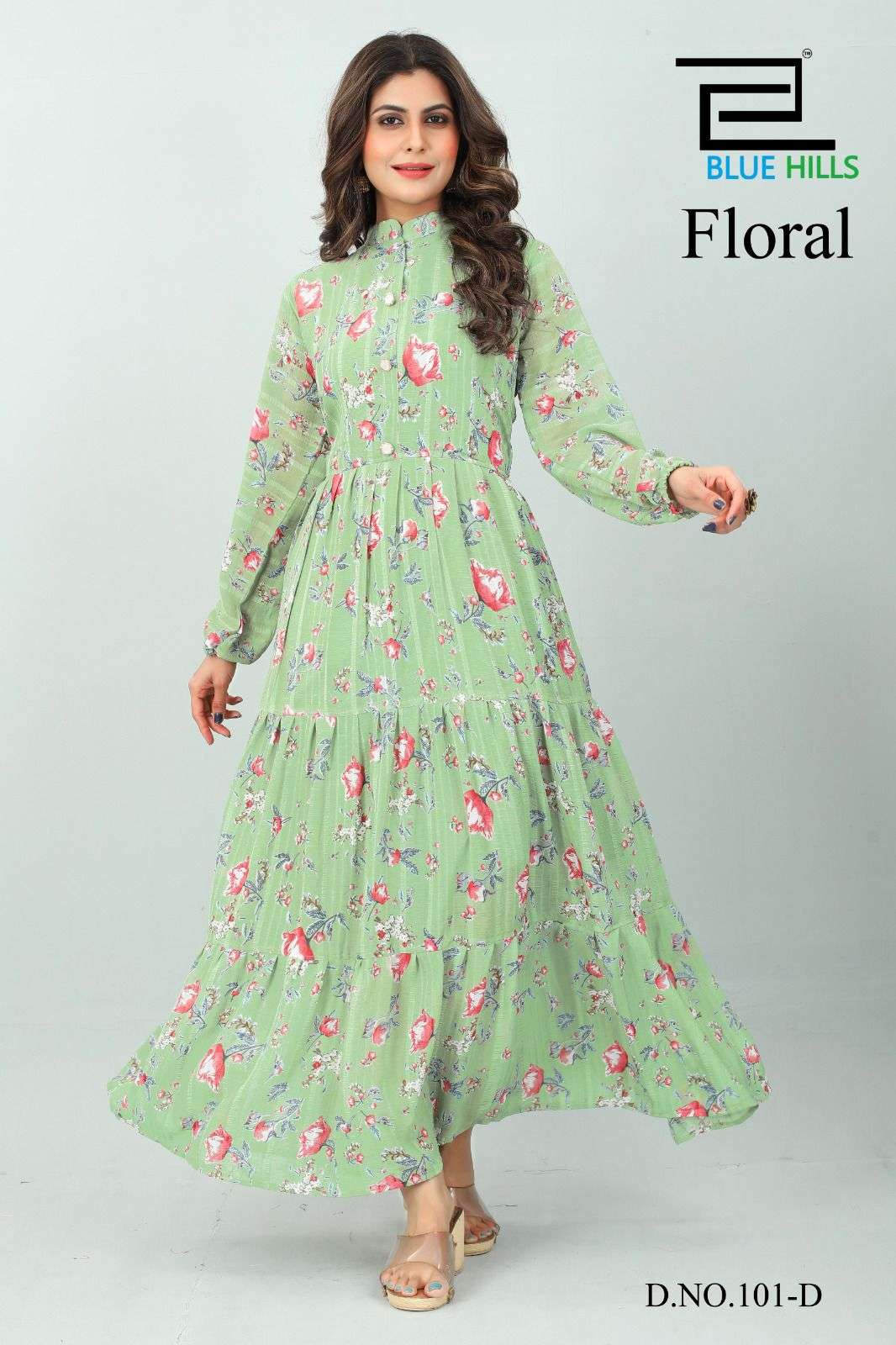 FLORAL BY BLUE HILLS 101-A TO 101-C SERIES BEAUTIFUL STYLISH FANCY COLORFUL  CASUAL WEAR