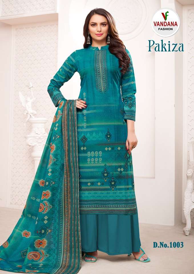 Pakiza Vol-1 By Vandana Fashion 1001 To 1010 Series Beautiful Stylish Festive Suits Fancy Colorful Casual Wear & Ethnic Wear & Ready To Wear Pure Cotton Print Dresses At Wholesale Price
