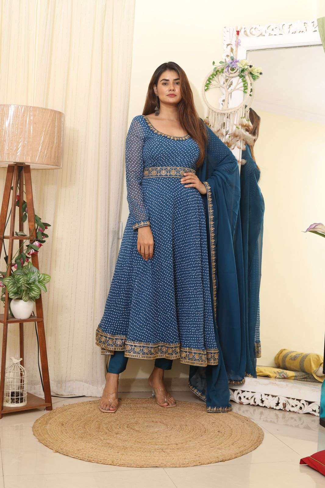 8055 By Fashid Wholesale Designer Anarkali Suits Beautiful Fancy Colorful Stylish Party Wear & Occasional Wear Faux Georgette Digital Print Dresses At Wholesale Price