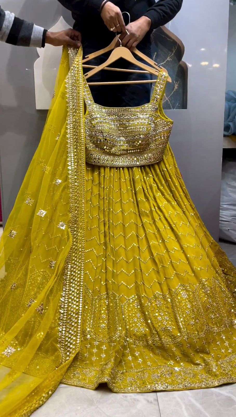 6428 By Fashid Wholesale Kd Designer Beautiful Wedding Collection Occasional Wear & Party Wear Faux Georgette Embroidered Lehengas At Wholesale Price