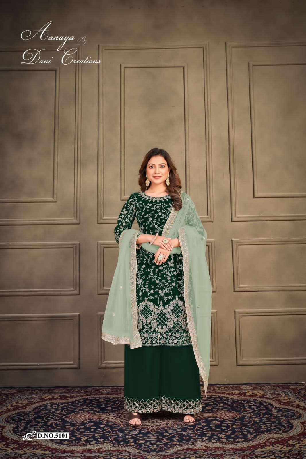 Aanaya Vol-151 By Twisha 5101 To 5104 Series Designer Sharara Suits Collection Beautiful Stylish Fancy Colorful Party Wear & Occasional Wear Velvet Dresses At Wholesale Price