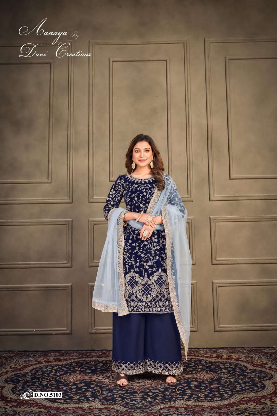 Aanaya Vol-151 By Twisha 5101 To 5104 Series Designer Sharara Suits Collection Beautiful Stylish Fancy Colorful Party Wear & Occasional Wear Velvet Dresses At Wholesale Price