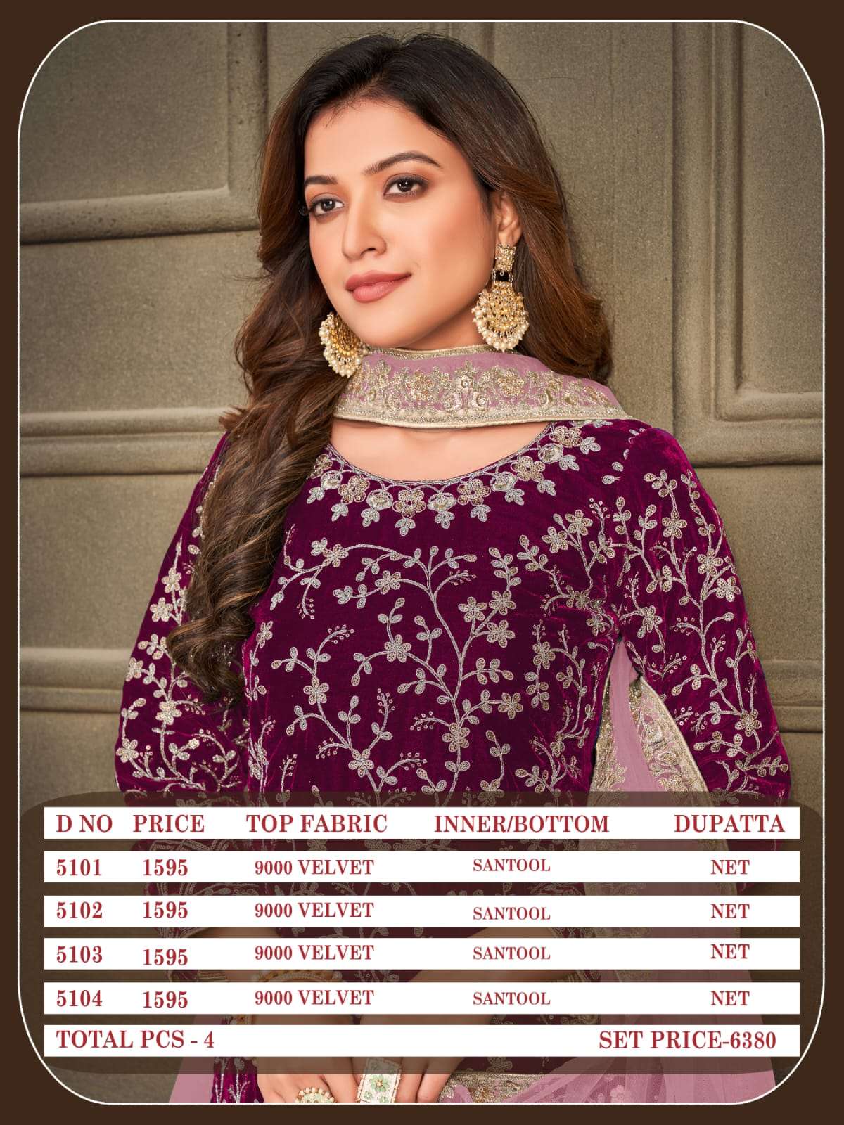 Aanaya Vol-151 By Twisha 5101 To 5104 Series Designer Sharara Suits Collection Beautiful Stylish Fancy Colorful Party Wear & Occasional Wear Velvet Dresses At Wholesale Price