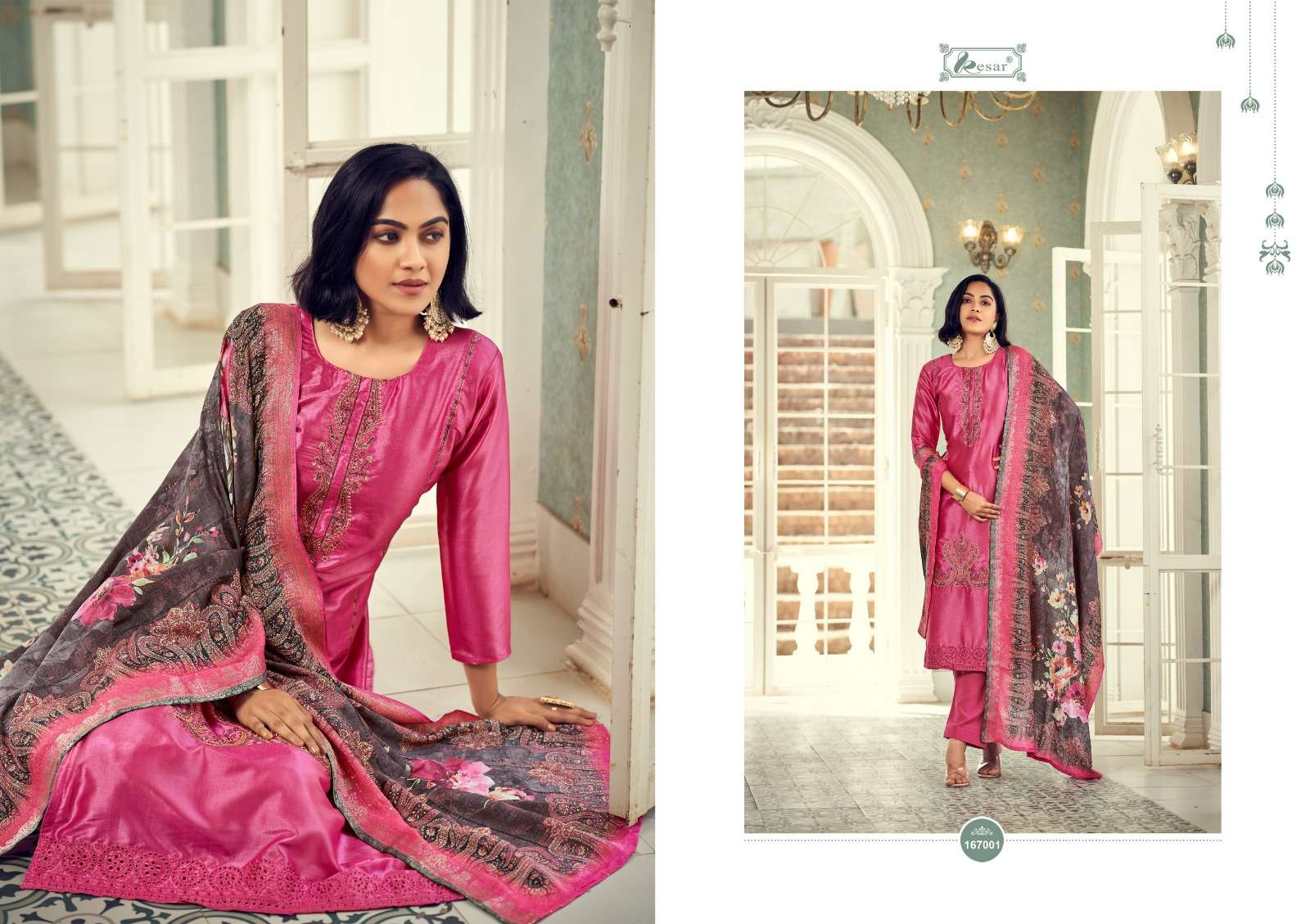 Begum By Kesar 167001 To 167006 Series Designer Festive Suits Beautiful Fancy Stylish Colorful Party Wear & Occasional Wear Pure Viscose Silk Embroidery Dresses At Wholesale Price