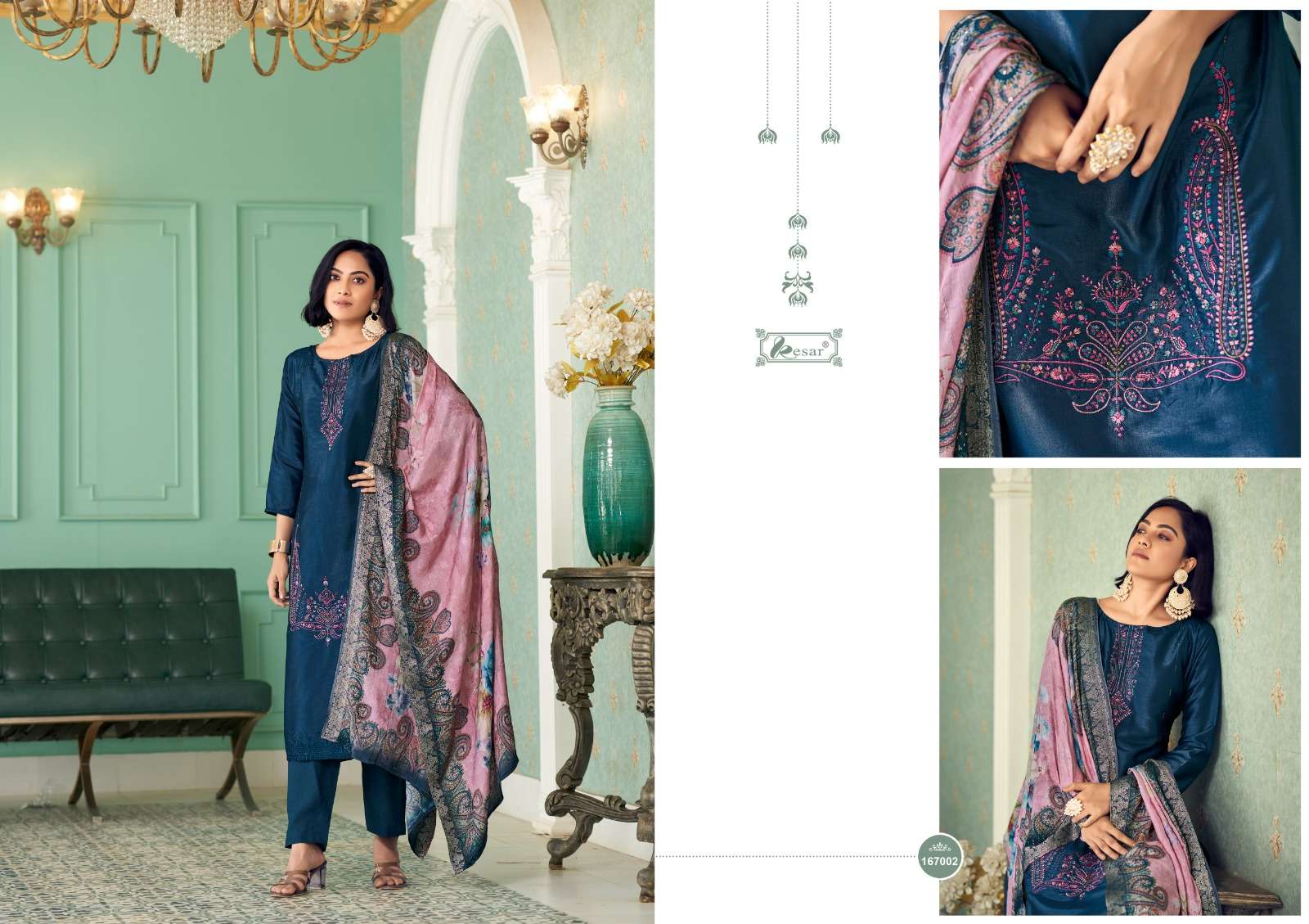 Begum By Kesar 167001 To 167006 Series Designer Festive Suits Beautiful Fancy Stylish Colorful Party Wear & Occasional Wear Pure Viscose Silk Embroidery Dresses At Wholesale Price