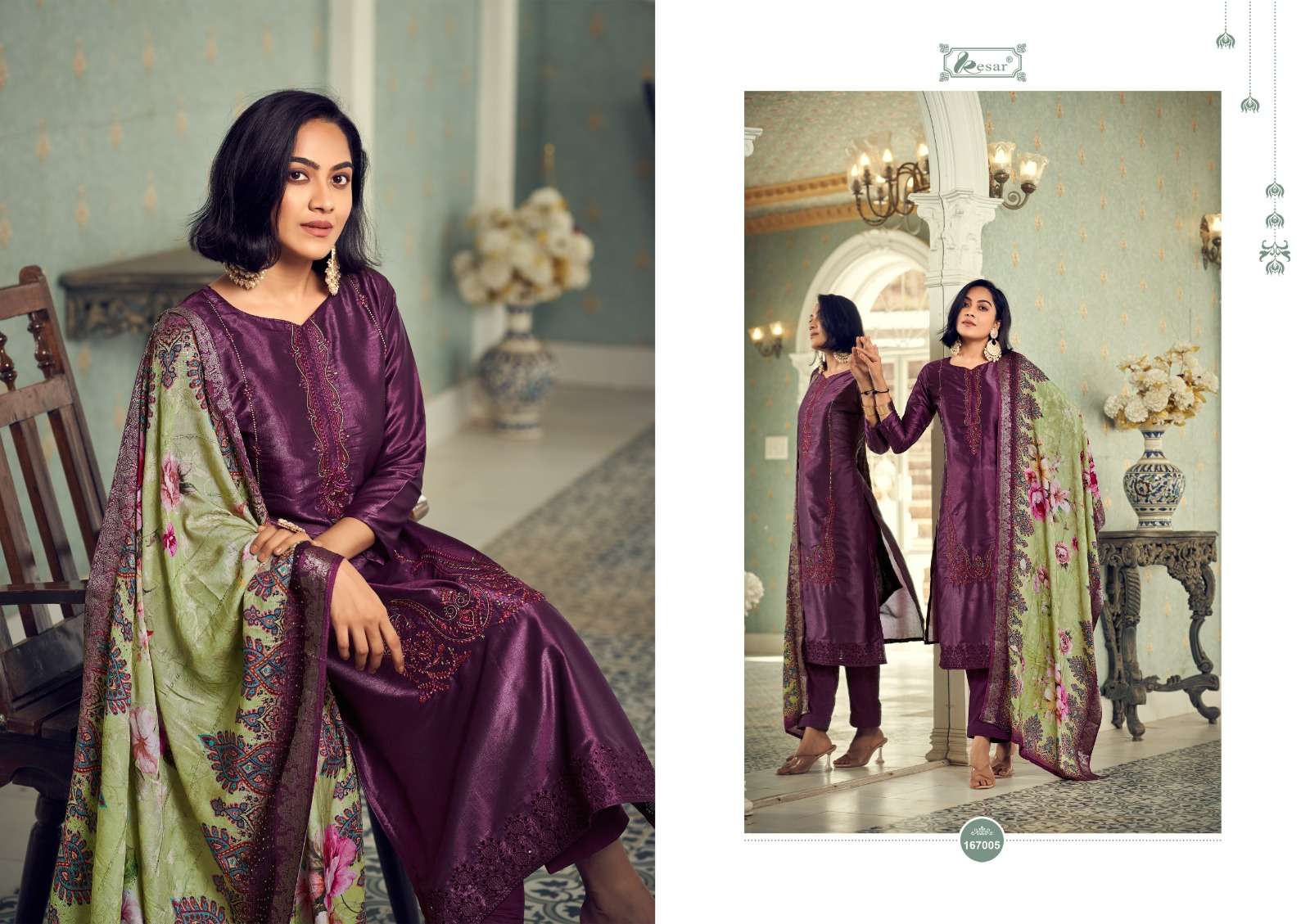 Begum By Kesar 167001 To 167006 Series Designer Festive Suits Beautiful Fancy Stylish Colorful Party Wear & Occasional Wear Pure Viscose Silk Embroidery Dresses At Wholesale Price