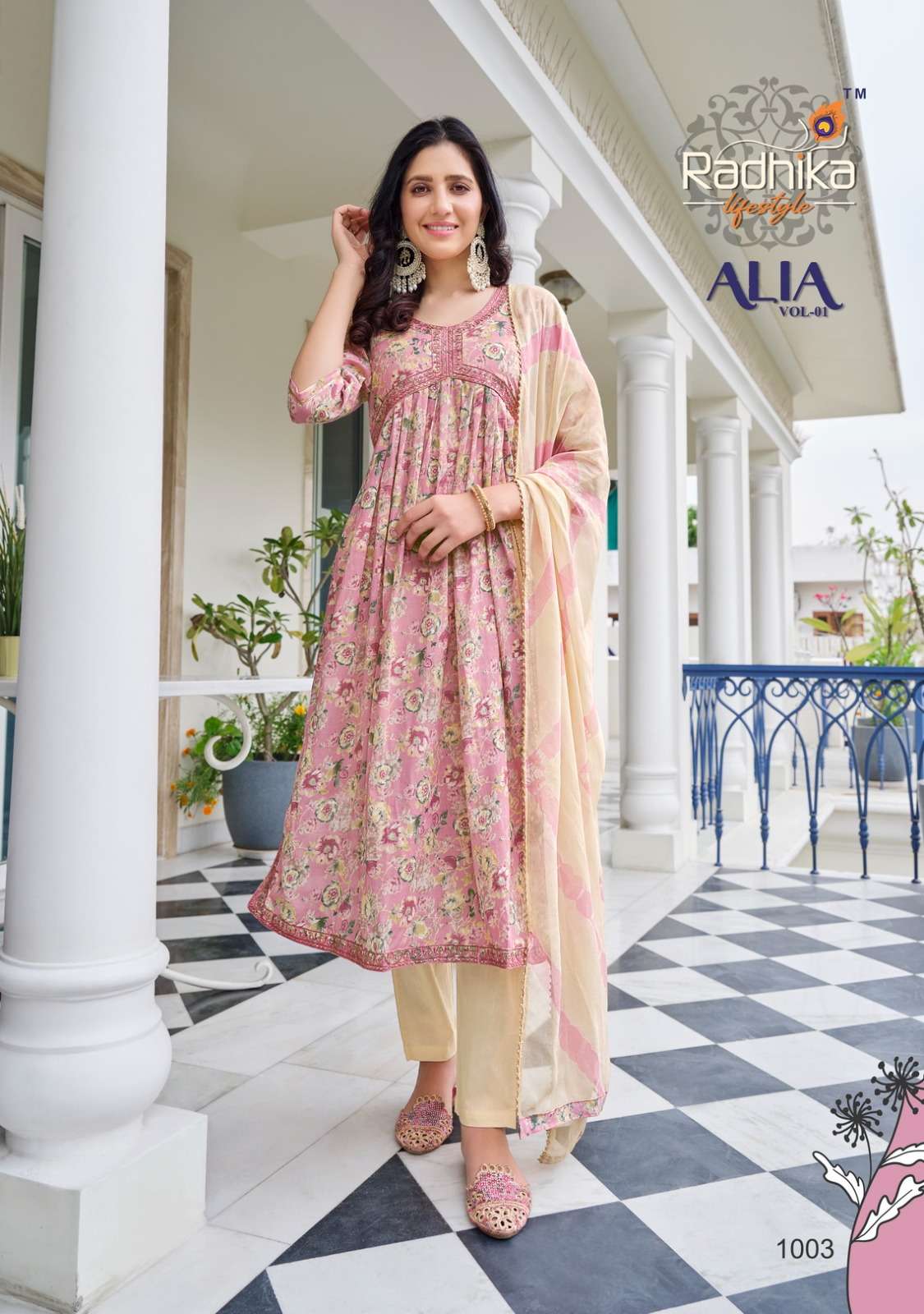 Alia Vol-1 By Radhika Lifestyle 1001 To 1006 Series Beautiful Festive Suits Colorful Stylish Fancy Casual Wear & Ethnic Wear Mal Cotton Print Dresses At Wholesale Price