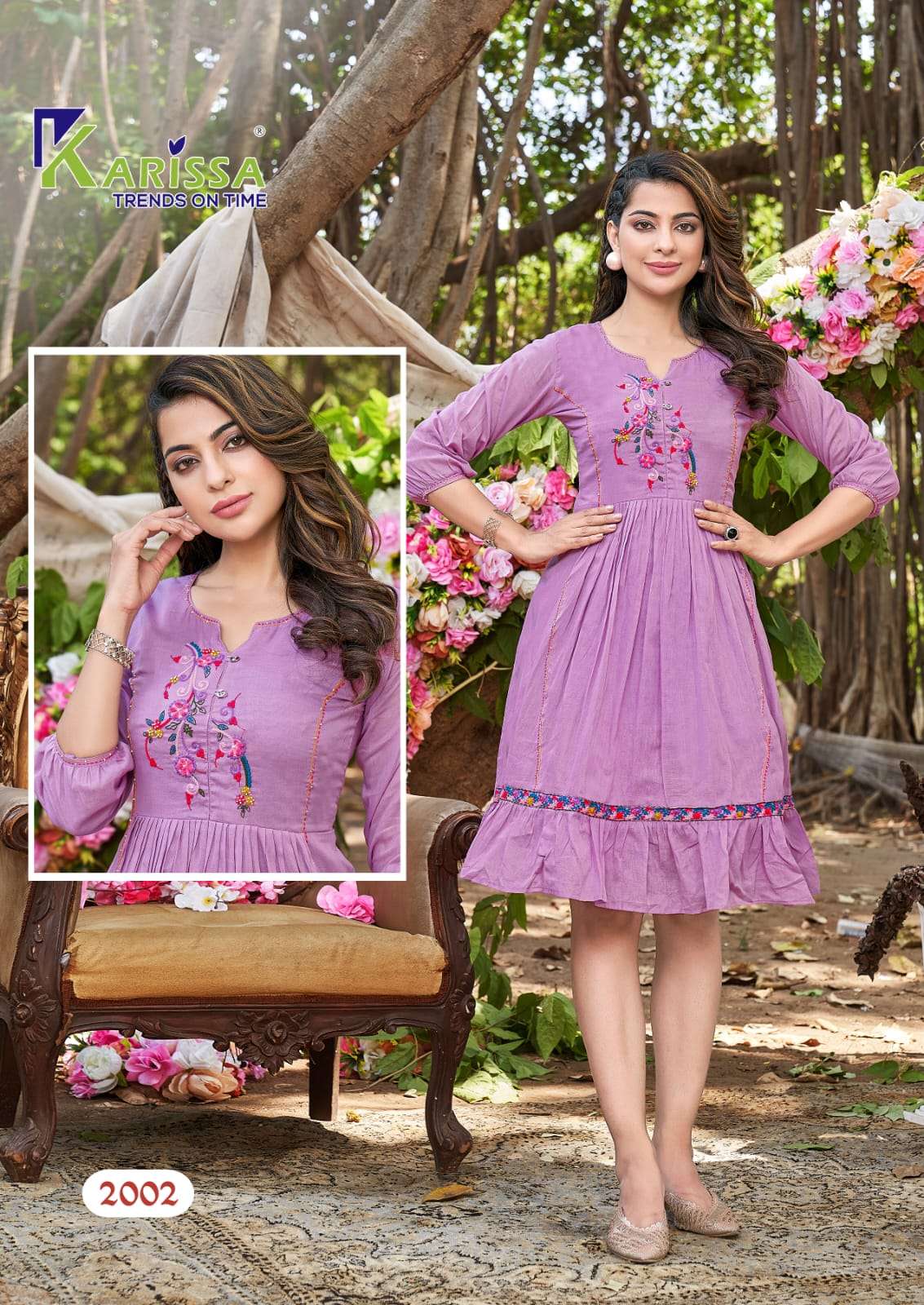 Piu  By Karissa 2001 To 2006 Series Designer Stylish Fancy Colorful Beautiful Party Wear & Ethnic Wear Collection Mal Mal Embroidered Kurtis At Wholesale Price