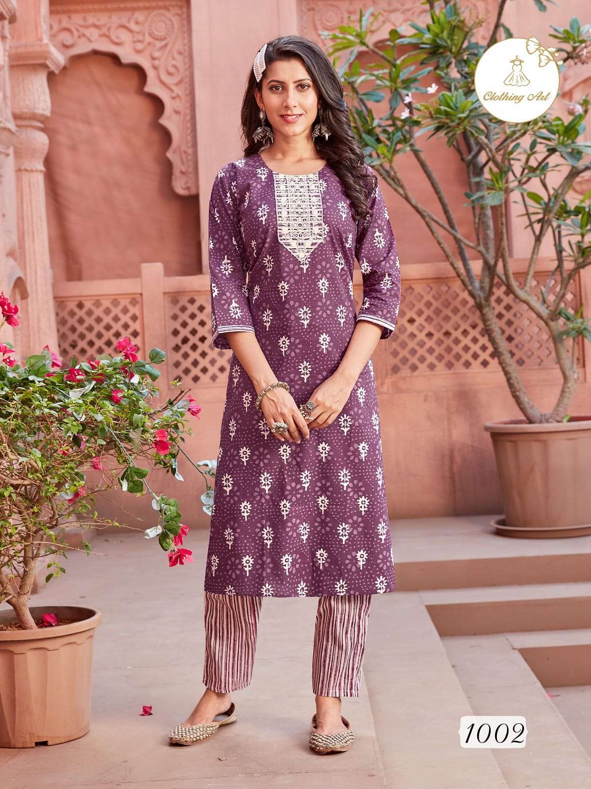 Cotton Glory Vol-1 By Clothing Art 1001 To 1005 Series Designer Stylish Fancy Colorful Beautiful Party Wear & Ethnic Wear Collection Pure Cotton Kurtis With Bottom At Wholesale Price