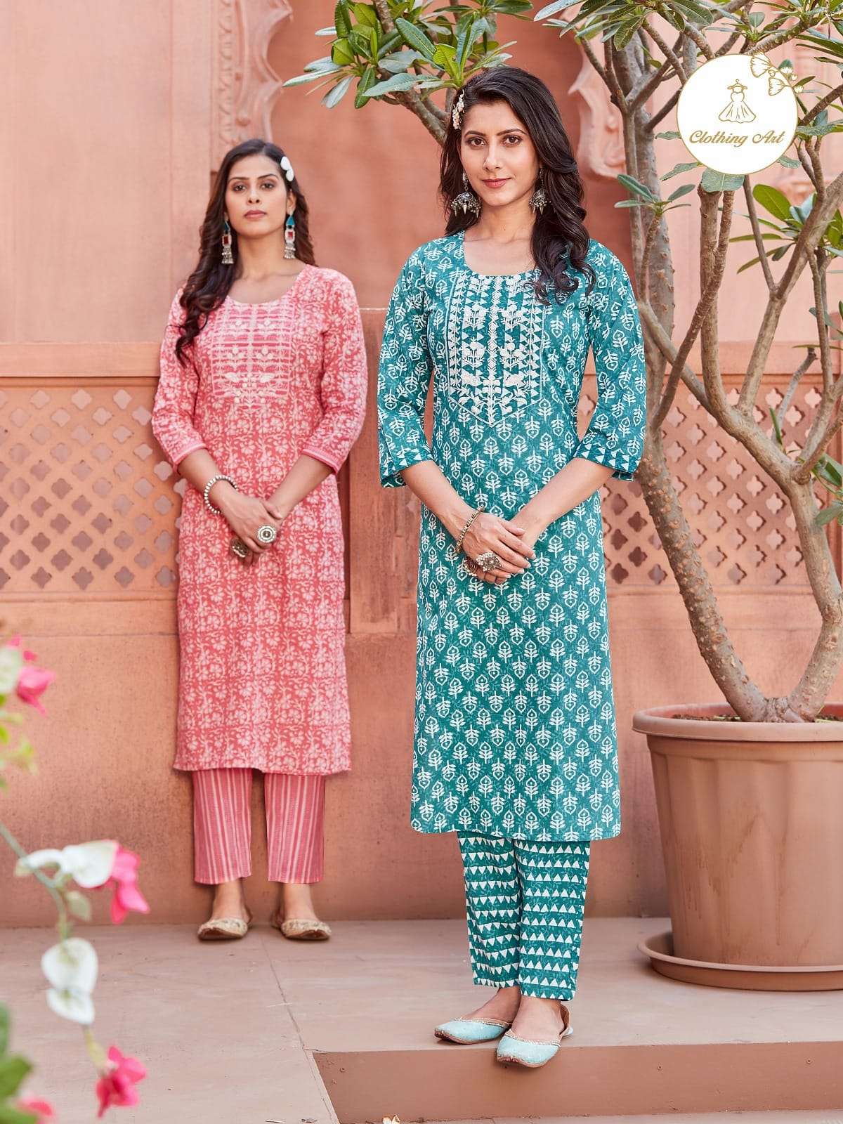 Cotton Glory Vol-1 By Clothing Art 1001 To 1005 Series Designer Stylish Fancy Colorful Beautiful Party Wear & Ethnic Wear Collection Pure Cotton Kurtis With Bottom At Wholesale Price