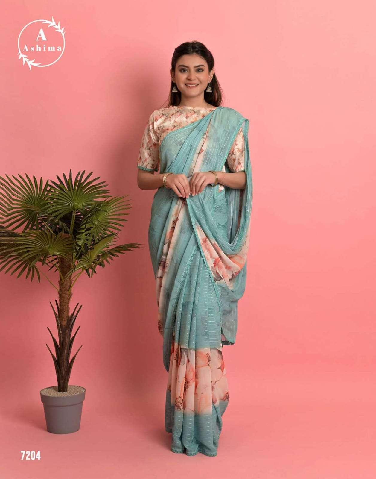 Rihana Digital Vol-3 By Ashima 7201 To 7208 Series Indian Traditional Wear Collection Beautiful Stylish Fancy Colorful Party Wear & Occasional Wear Weightless Sarees At Wholesale Price