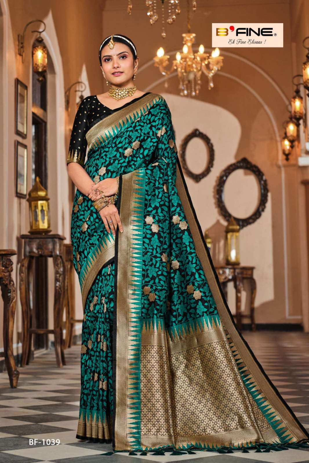 Ujwala By Bfine 1034 To 1039 Series Indian Traditional Wear Collection Beautiful Stylish Fancy Colorful Party Wear & Occasional Wear Silk Print Sarees At Wholesale Price
