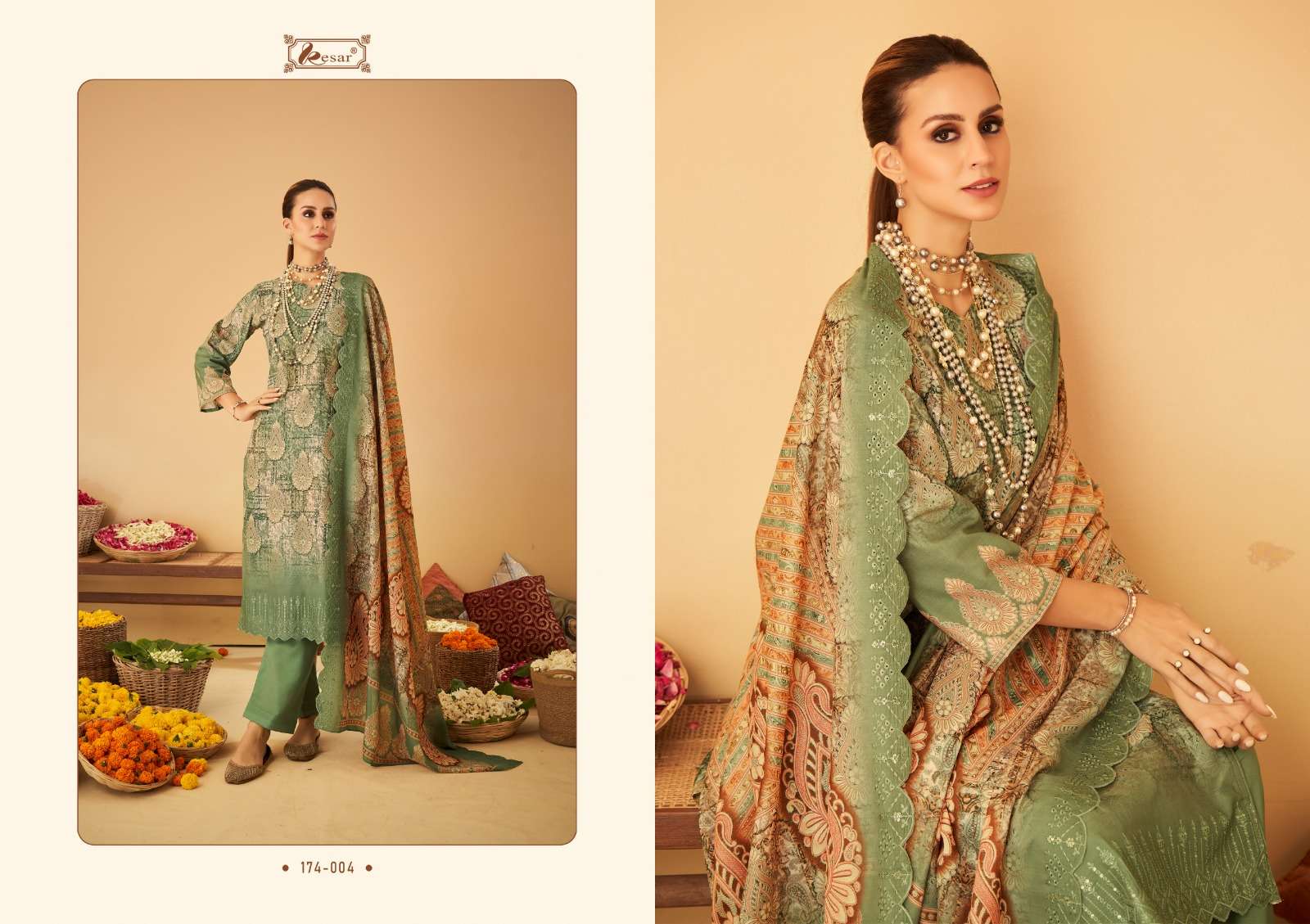Bin Saeed By Kesar 174-001 To 174-006 Series Beautiful Stylish Pakistani Suits Fancy Colorful Casual Wear & Ethnic Wear & Ready To Wear Pure Lawn Digital Print Embroidery Dresses At Wholesale Price