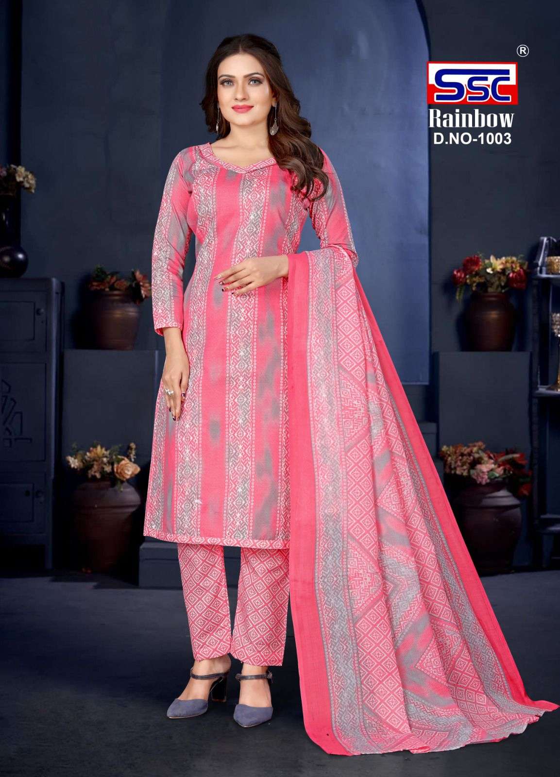 Rainbow By Shree Shanti Creation 1001 To 1012 Series Beautiful Suits Colorful Stylish Fancy Casual Wear & Ethnic Wear Soft Cotton Print Dresses At Wholesale Price