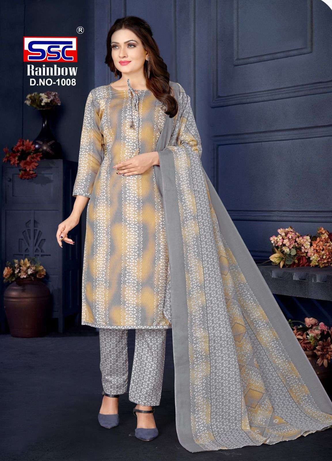 Rainbow By Shree Shanti Creation 1001 To 1012 Series Beautiful Suits Colorful Stylish Fancy Casual Wear & Ethnic Wear Soft Cotton Print Dresses At Wholesale Price