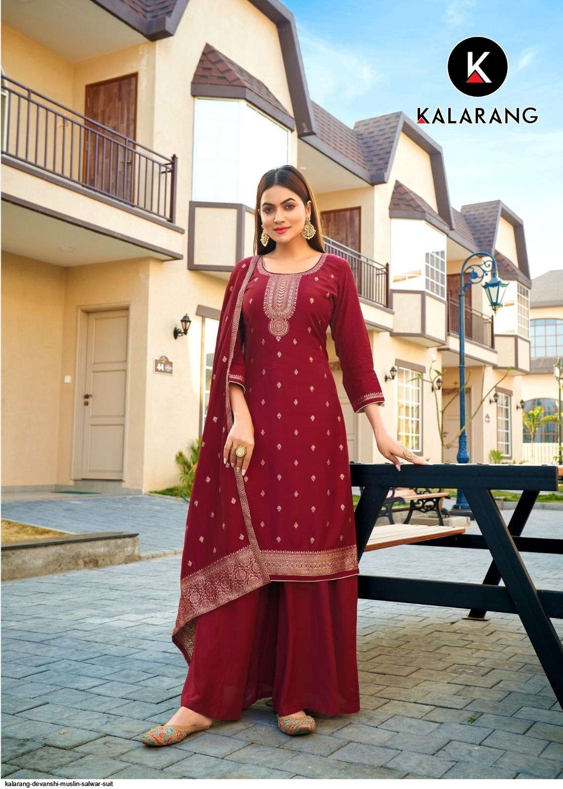 Devanshi By Kalarang 10461 To 10466 Series Beautiful Festive Suits Colorful Stylish Fancy Casual Wear & Ethnic Wear Pure Muslin Dola Jacquard Embroidered Dresses At Wholesale Price