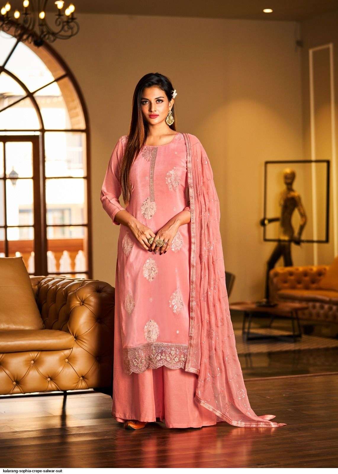 Sophia By Kalarang 10451 To 10454 Series Designer Suits Beautiful Fancy Colorful Stylish Party Wear & Occasional Wear Pure Dola Jacquard Dresses At Wholesale Price