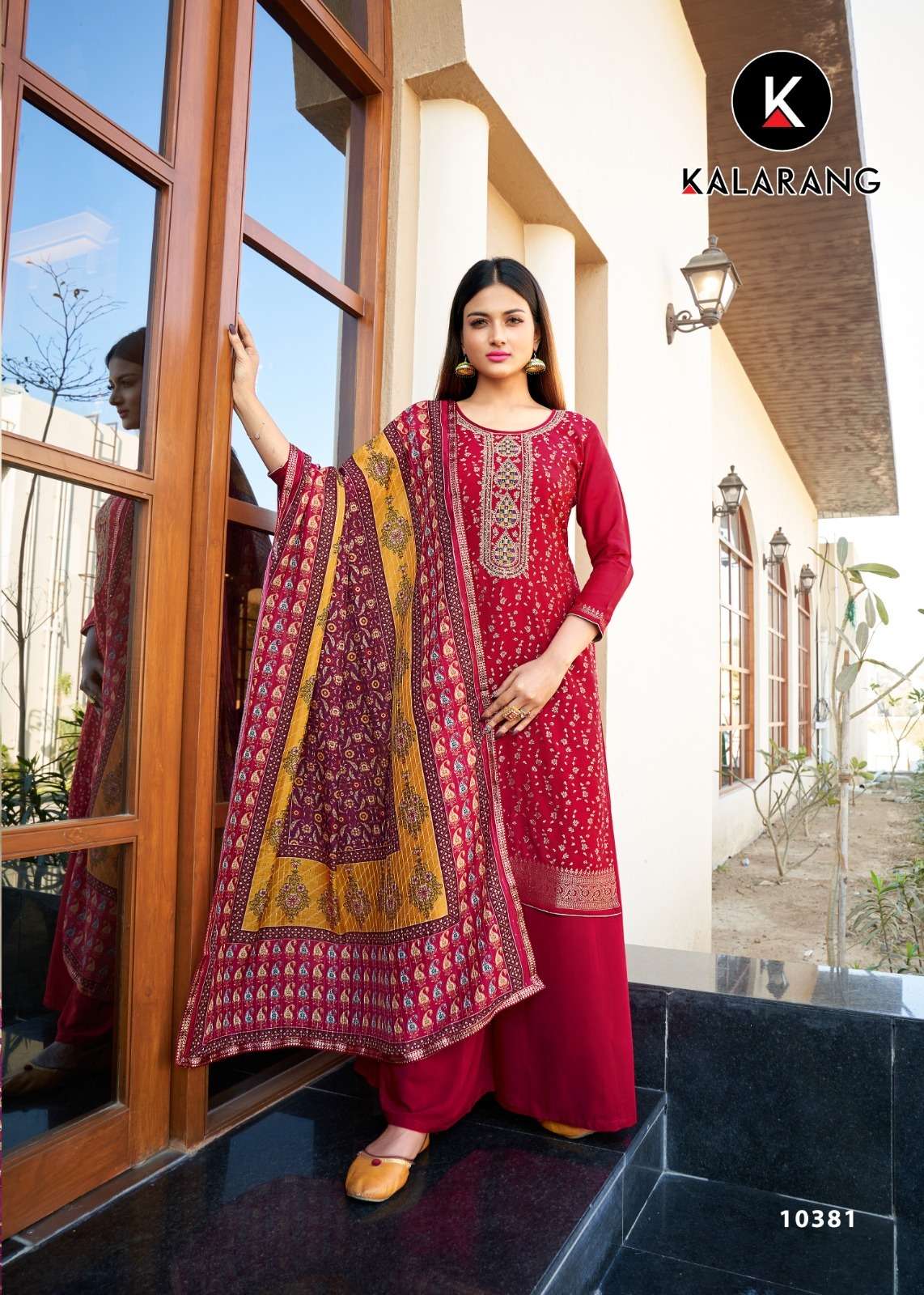 Mittal By Kalarang 10381 To 10388 Series Beautiful Stylish Suits Fancy Colorful Casual Wear & Ethnic Wear & Ready To Wear Pure Muslin Dola Jacquard Dresses At Wholesale Price