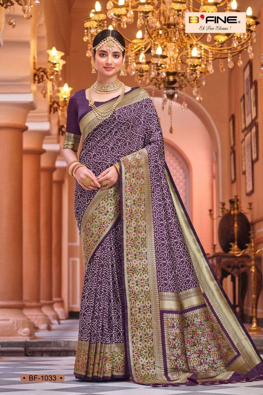 Roshni By Bfine 1028 To 1033 Series Indian Traditional Wear Collection Beautiful Stylish Fancy Colorful Party Wear & Occasional Wear Banarasi Silk Sarees At Wholesale Price
