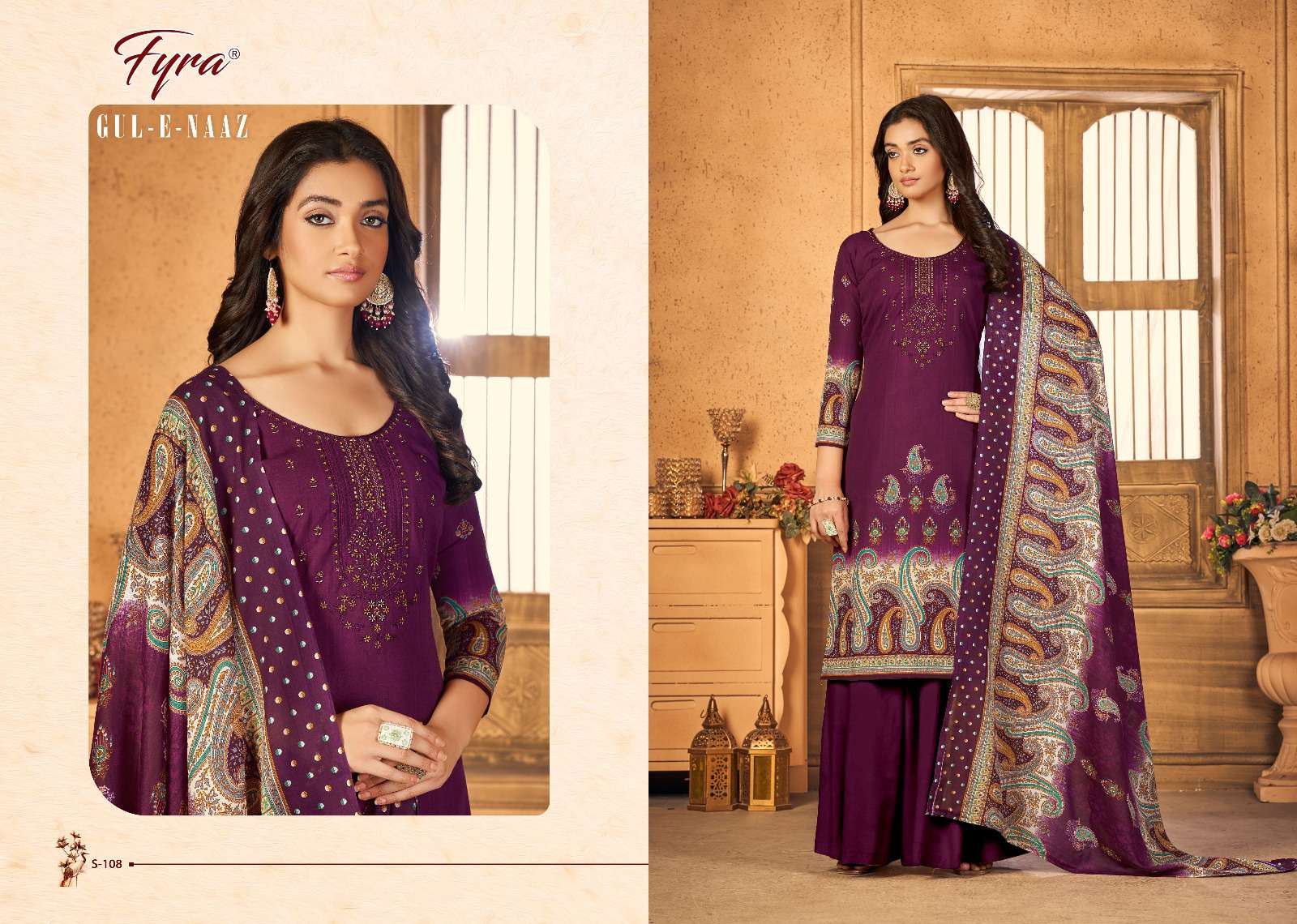 Gul-E-Naaz By Fyra 101 To 110 Series Beautiful Suits Colorful Stylish Fancy Casual Wear & Ethnic Wear Pure Cotton Print Dresses At Wholesale Price