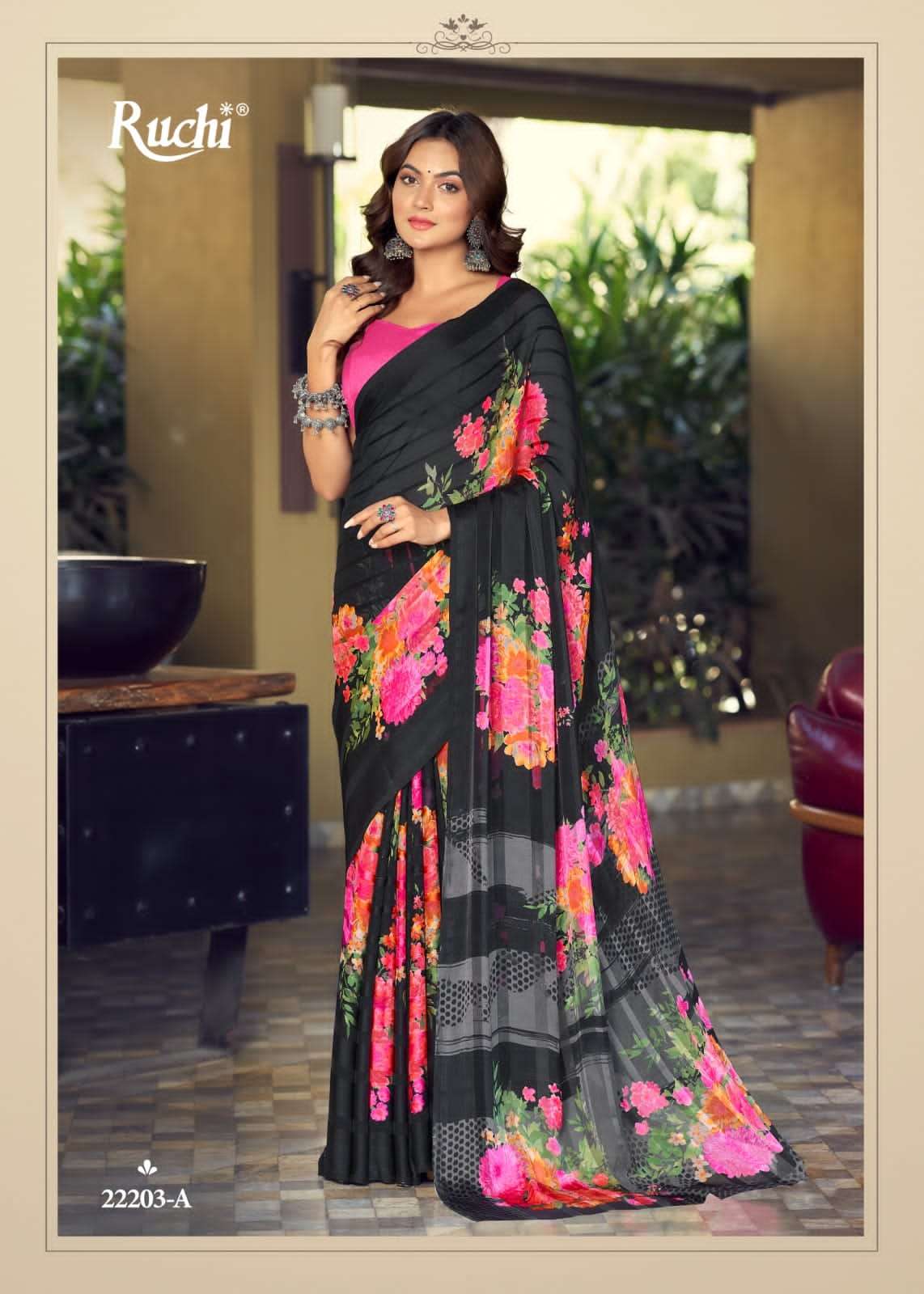 Vartika Silk Vol-2 By Ruchi Sarees 22201-A To 22206-B Series Indian Traditional Wear Collection Beautiful Stylish Fancy Colorful Party Wear & Occasional Wear Satin Silk Sarees At Wholesale Price