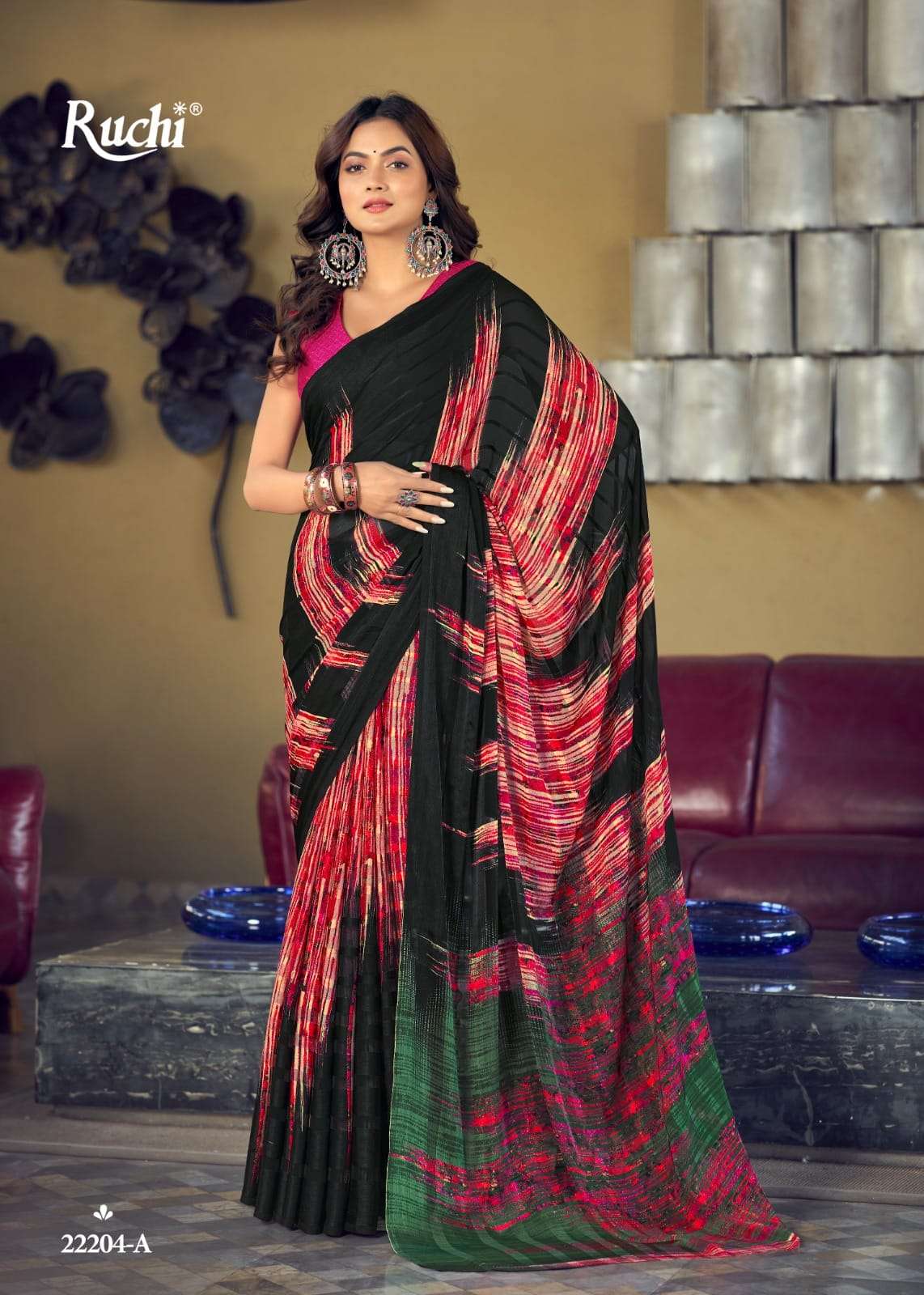 Vartika Silk Vol-2 By Ruchi Sarees 22201-A To 22206-B Series Indian Traditional Wear Collection Beautiful Stylish Fancy Colorful Party Wear & Occasional Wear Satin Silk Sarees At Wholesale Price